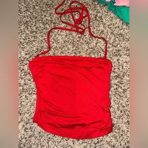 Red Women's Halter Top